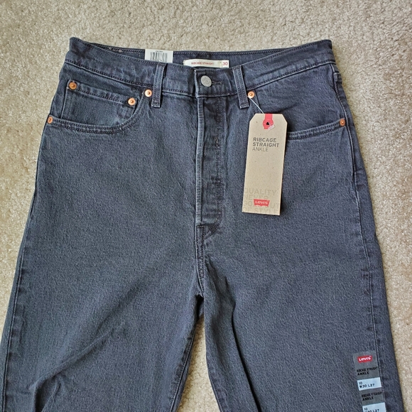Levi's Ribcage Straight High Rise Jeans Size 30 - Picture 8 of 9